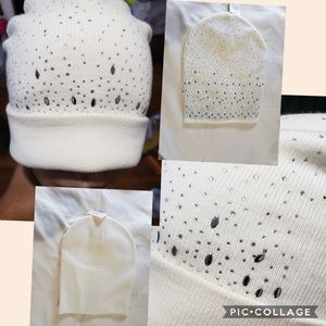 Fancy Ivory skully w/ Diamond&Silver cuts